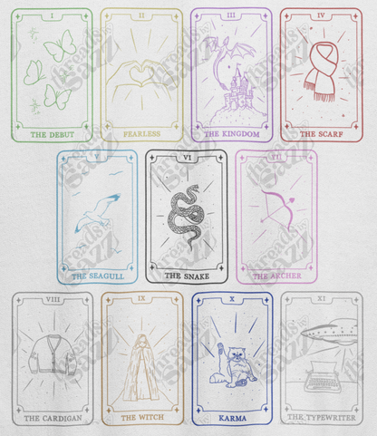 "eras tarot cards" graphic crewneck