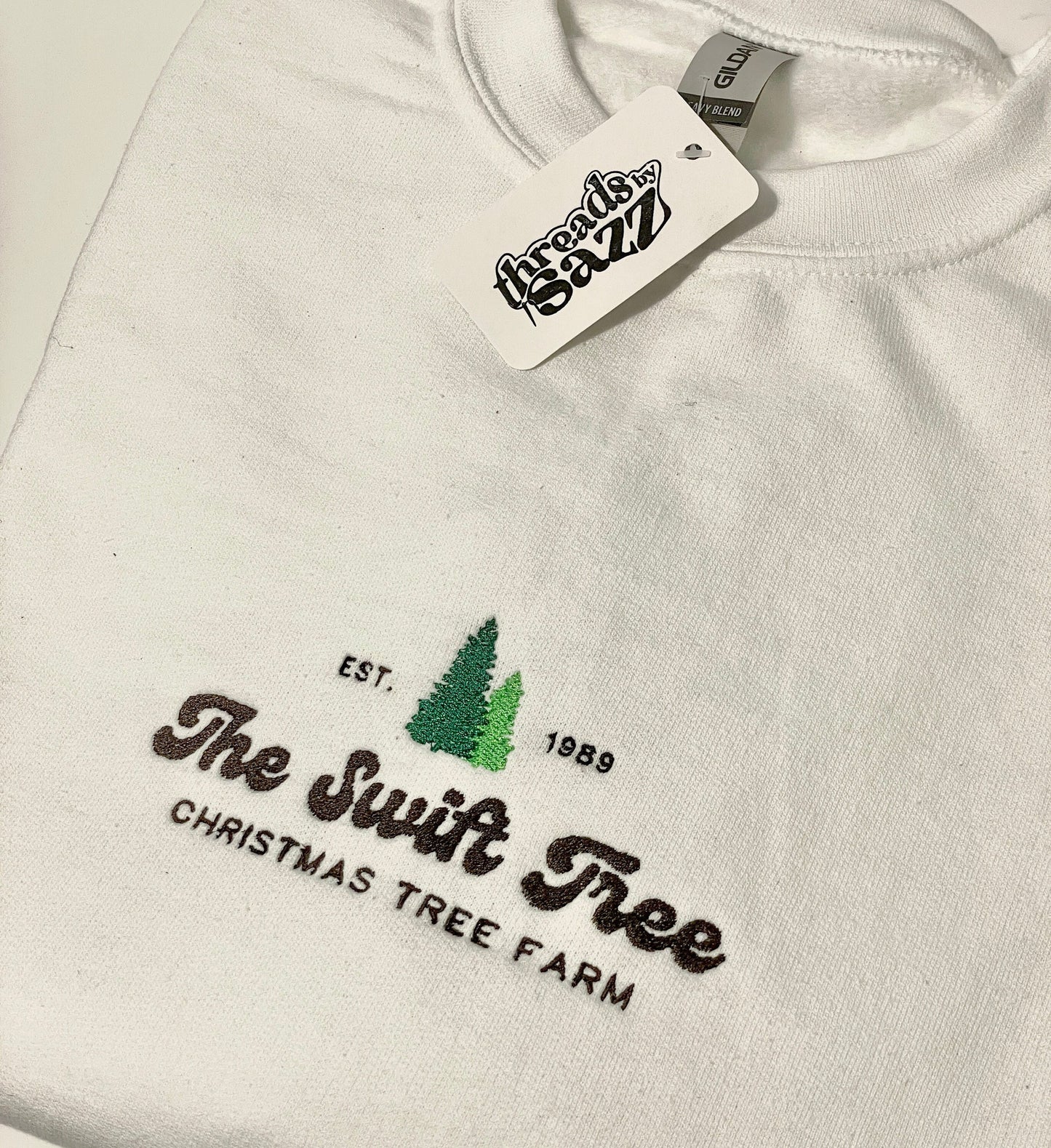 Our &quot;The Swift Tree&quot; crewneck designed by us.