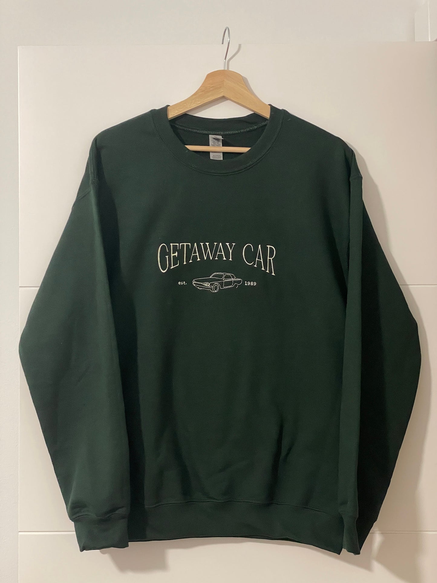 Getaway Car embroidered sweatshirt / Taylor Swift inspired / crewneck hoodie