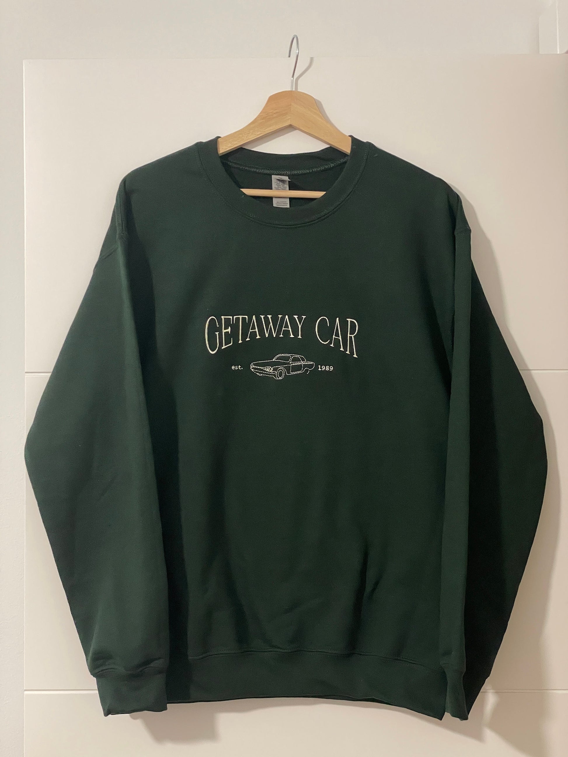 Getaway Car embroidered sweatshirt / Taylor Swift inspired / crewneck hoodie