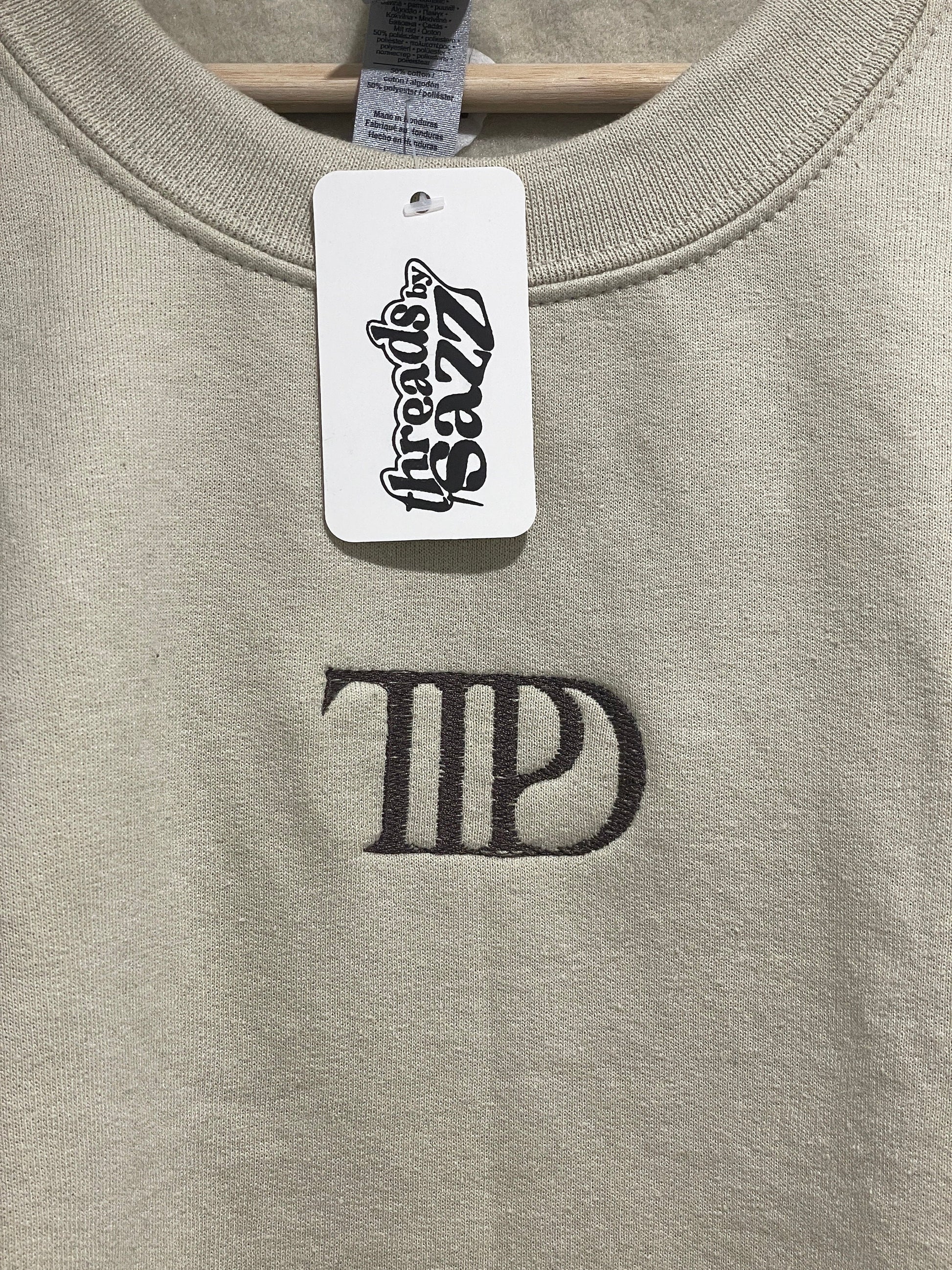 The Tortured Poets Department embroidered sweatshirt / Taylor Swift inspired / crewneck hoodie