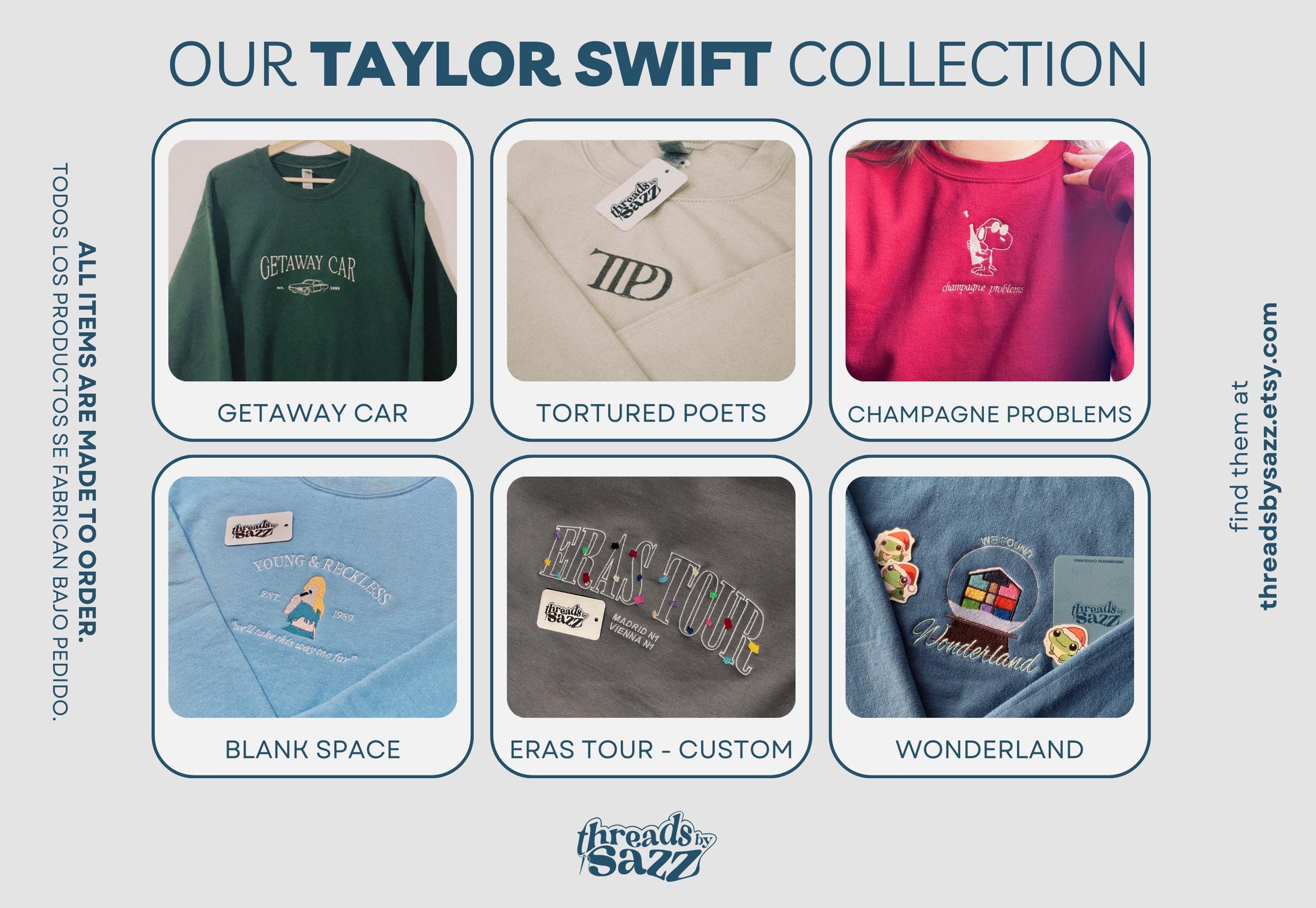 WONDERLAND embroidered sweatshirt crewneck / Lover House / Taylor Swift inspired / xmas merchandising fandom clothing - hoodie