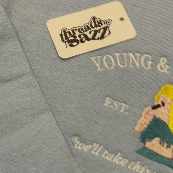 BLANK SPACE embroidered sweatshirt crewneck / 1989 / Young & Reckless / by Taylor Swift inspired / merchandising hoodie