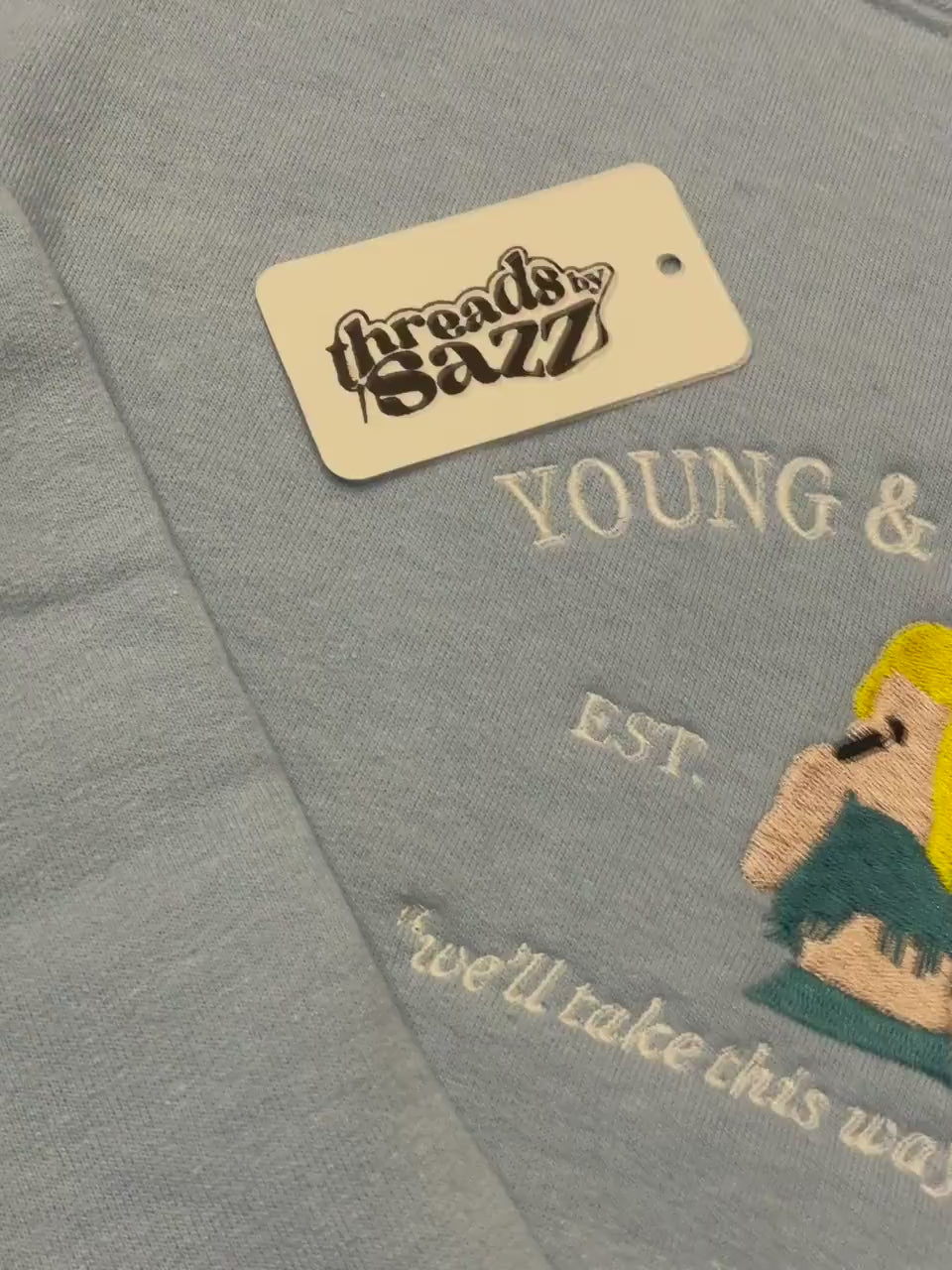 BLANK SPACE embroidered sweatshirt crewneck / 1989 / Young & Reckless / by Taylor Swift inspired / merchandising hoodie