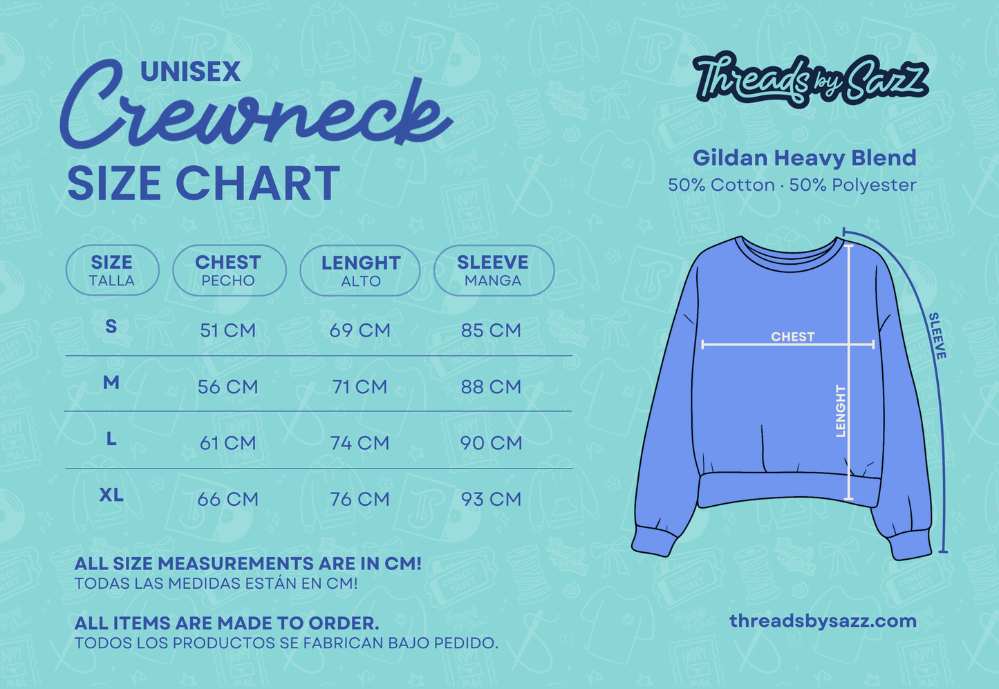 "the life of a showgirl" embroidered crewneck